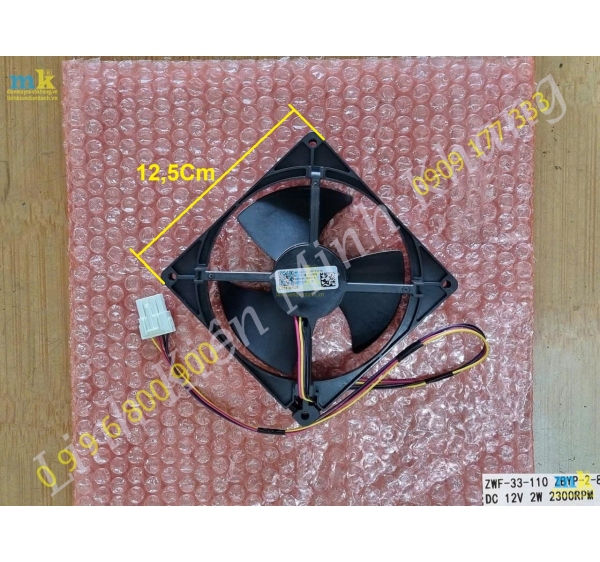 ( SP1874 ) Quạt Tủ 4 Dây 12.5Cm Đỏ Đen Vàng Tím